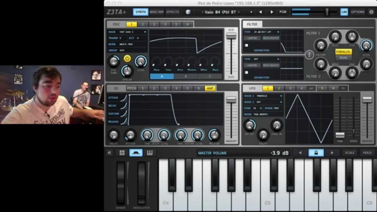 Como funciona o Midi / Ligando o teclado no iPad