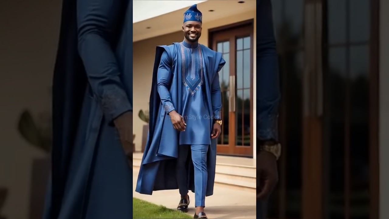 Modern Royalty in Senator & Agbada#africanfashionshow#Agbada#MensFashion#AfricanMenswear