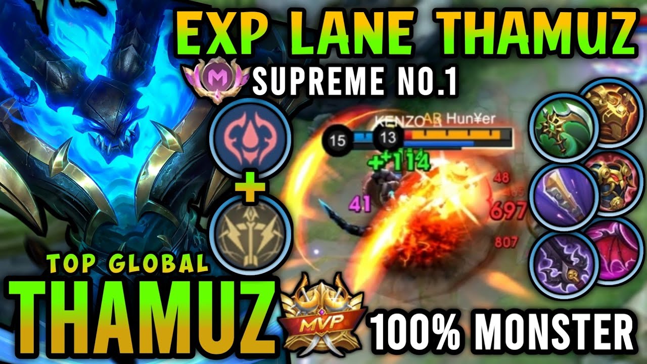Supreme No.1 Thamuz!! Top Global Thamuz Best Build 2025 - Mobile Legends