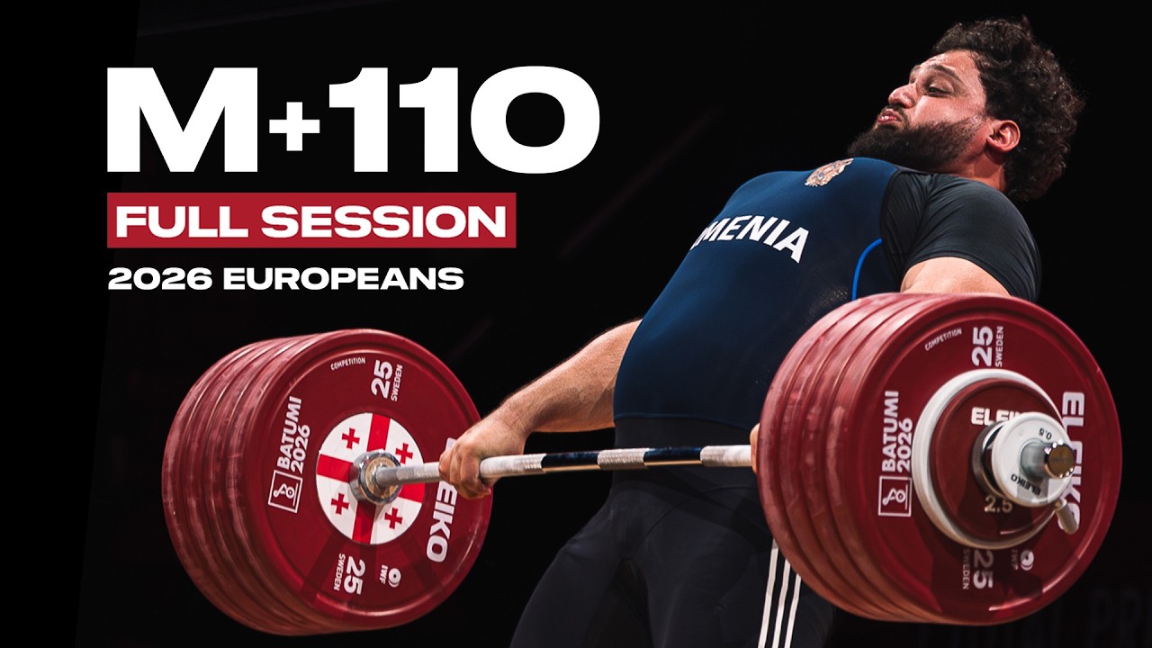 Men's +110kg 2026 European Weightlifting Championships | Full Session
