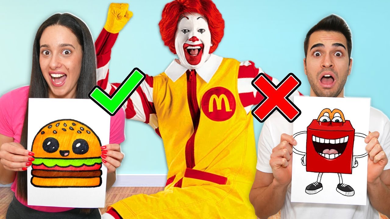 CHI DISEGNA MEGLIO IL PANINO DEL MC DONALD'S VINCE!!