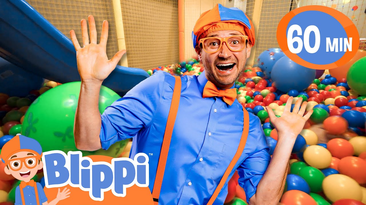 🌈 Learn Colours with Blippi at an Indoor Playground! 🌈 | Preschool Learning | Moonbug Tiny TV