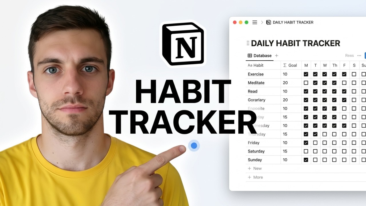 How to Make Habit Tracker in Notion 2026 (Build Simple Habit Tracker Database)