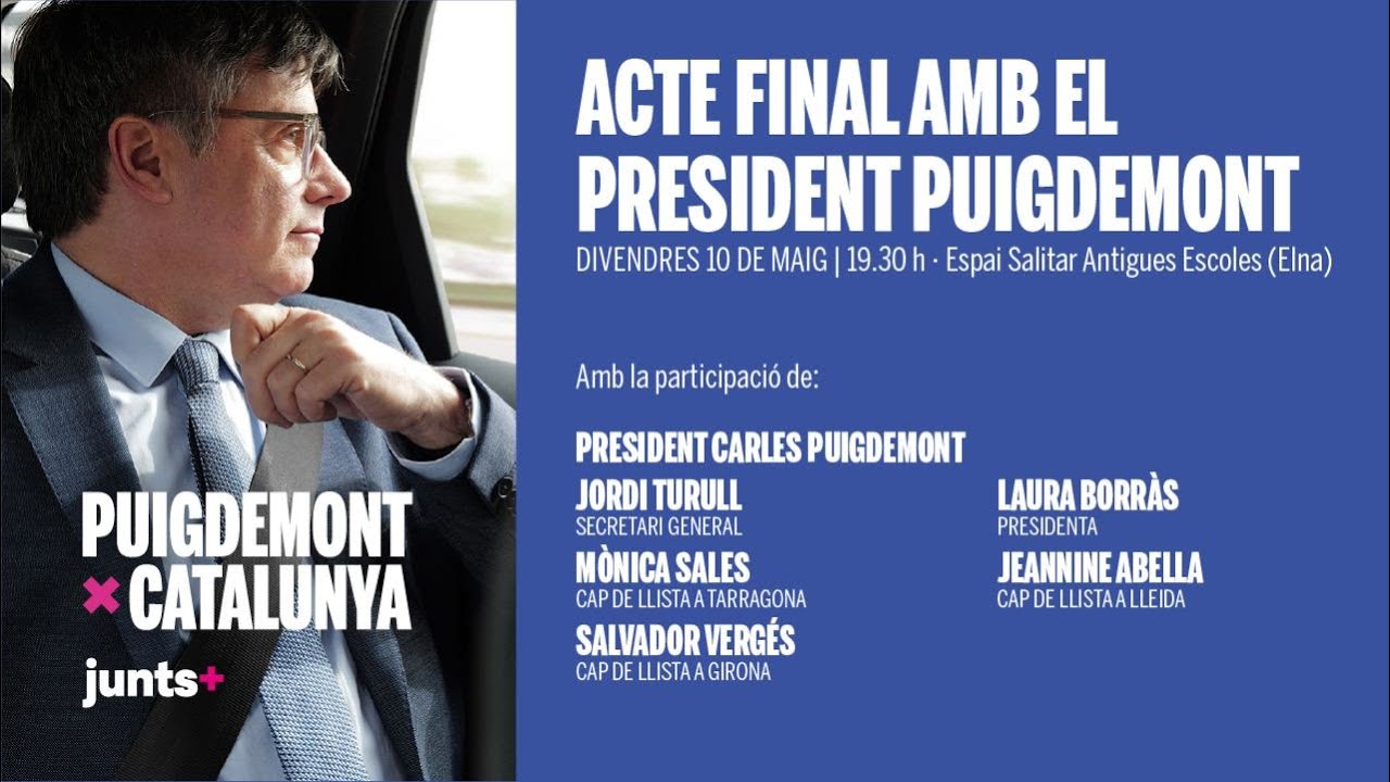 🎥 Acte final de campanya amb el president Puigdemont - 10.05.24 #12M