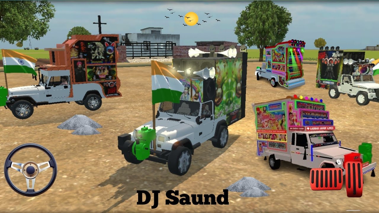 📢 picap dj gadi 5# 5dj picap gadi laiting gaming modify # viral video # 3d video # tranding video # 