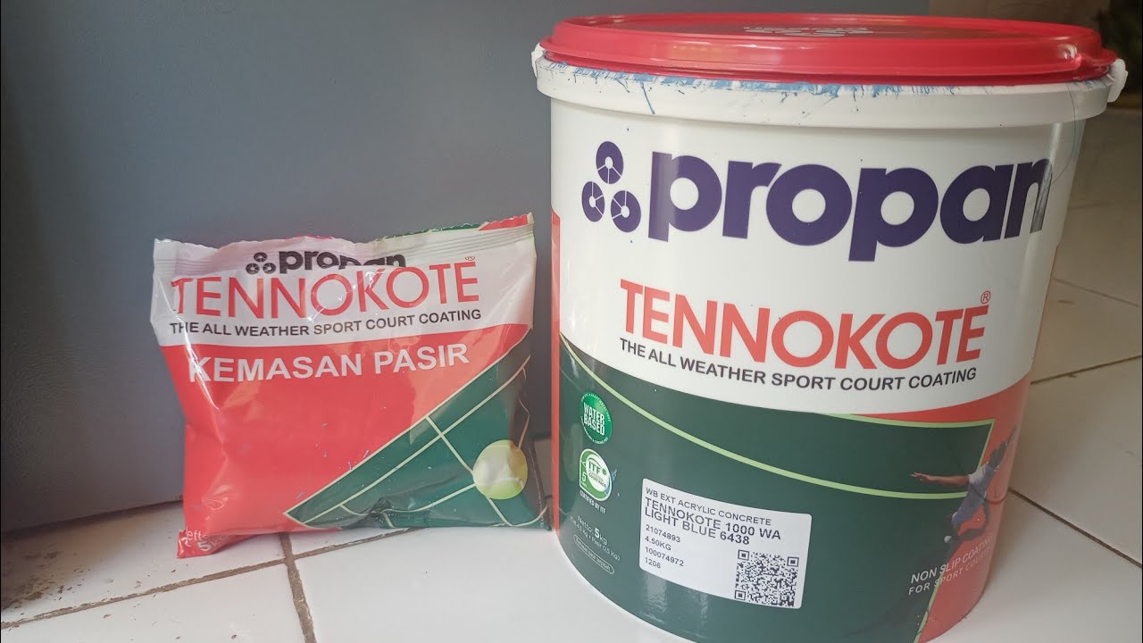 PEMAKAIAN CAT PROPAN TENOKOTE 5KG UNTUK PARKIRAN RUMAH WARNA BLUE SKY
