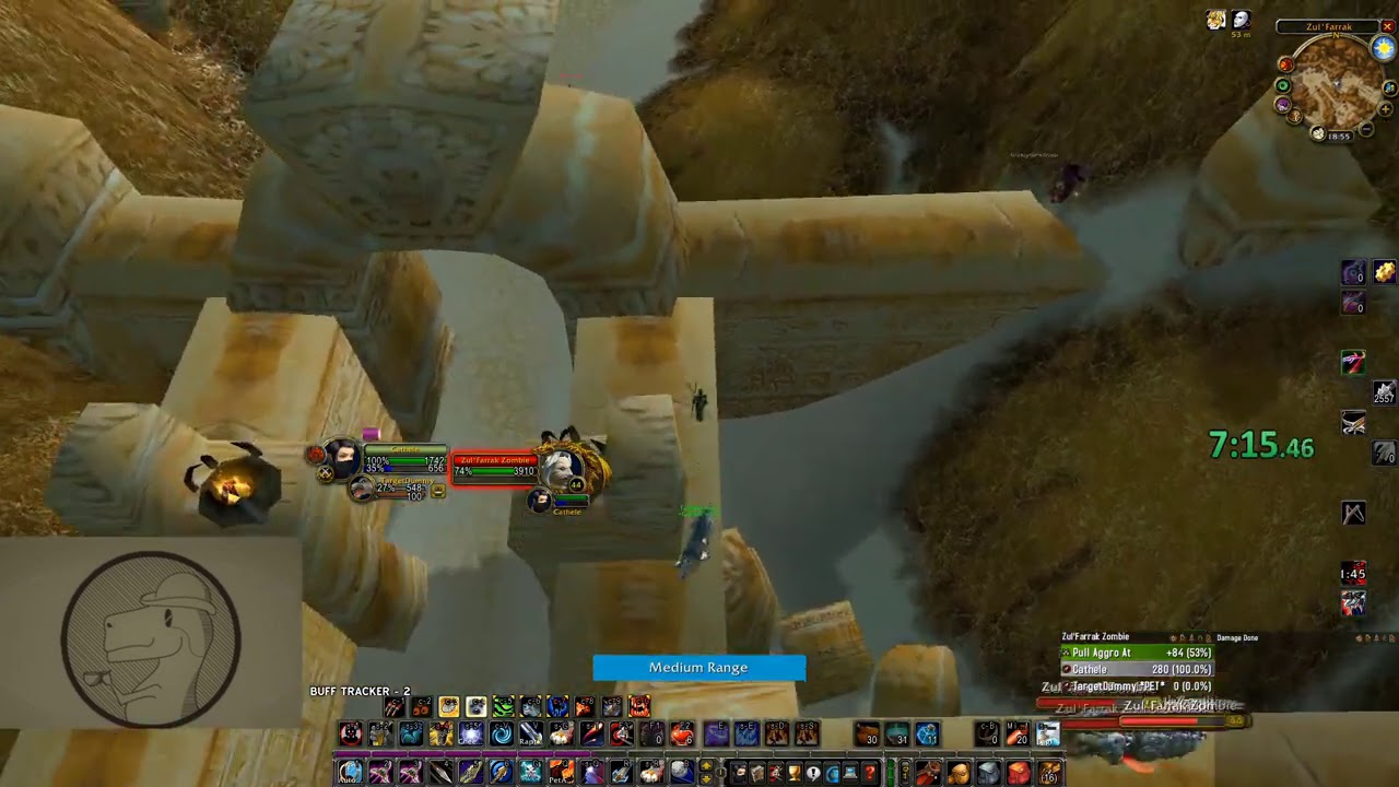 Classic WoW: Zul'Farrak Graveyard solo Hunter