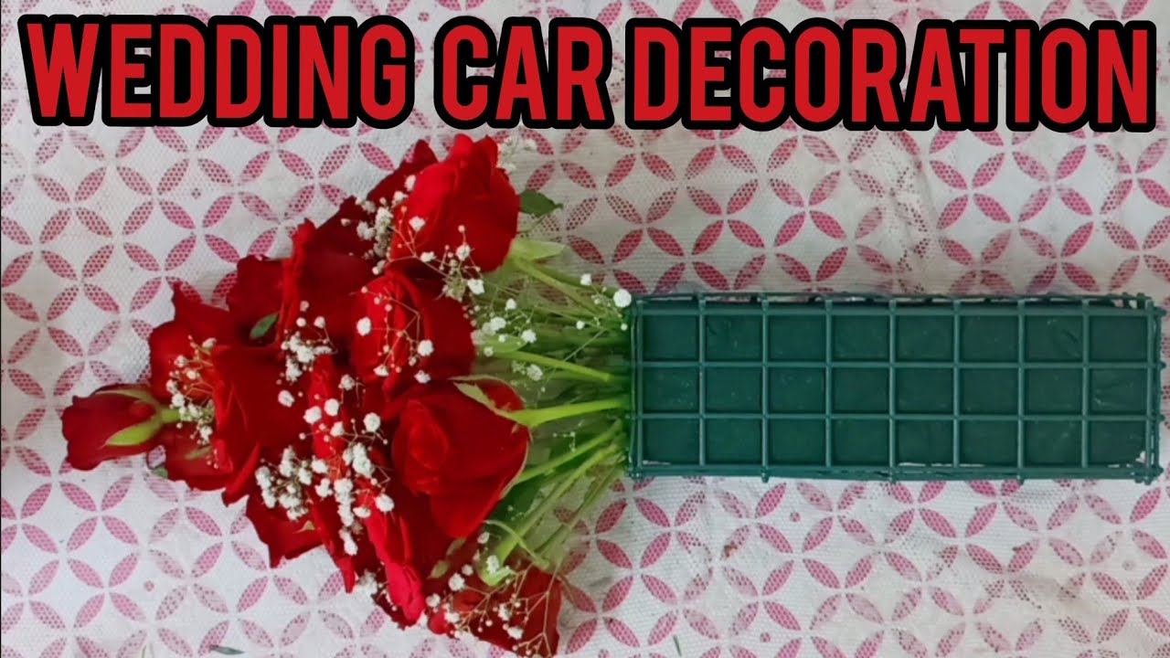 Fresh flower arrangement., wedding car decoration. episode 110
