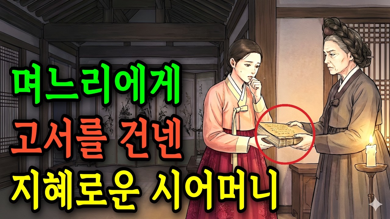 친정가는 며느리에게 고서적 건넨 지혜로운 시어머니/야담,야사,민담,설화,전설,신화,옛날이야기,오디오북