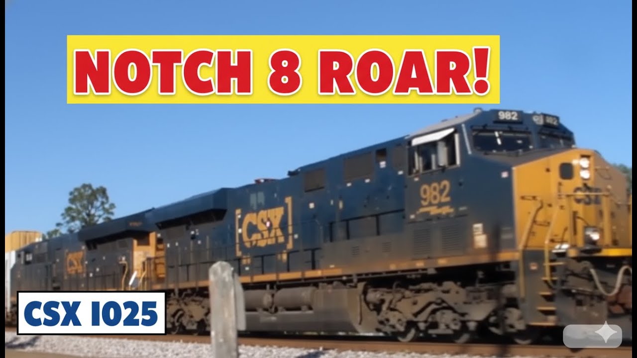 Hot Intermodal CSX I025 Blasting South Through Folkston, GA