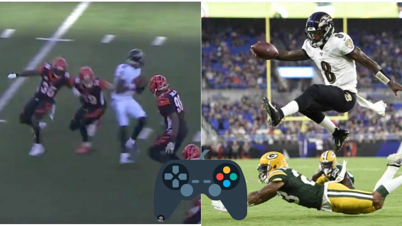 Lamar Jackson being a cheat code for 17 minutes 
