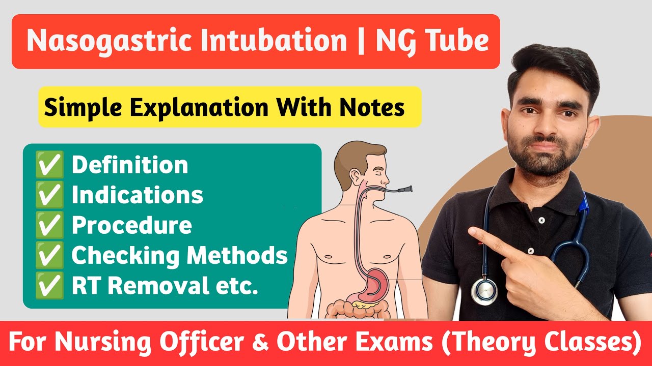 Nasogastric Intubation in Hindi | Nasogastric Tube Insertion in Hindi | NG Tube Procedure
