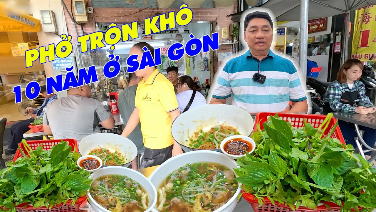 Hấp dẫn Phở bò, Phở trộn 1 tô hơn cả chục loại thịt, nhiều loại rau tươi rói, Nước lèo thơm phức