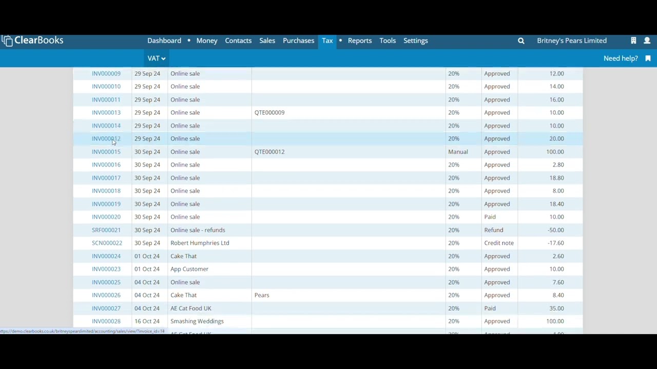 MTD VAT return overview