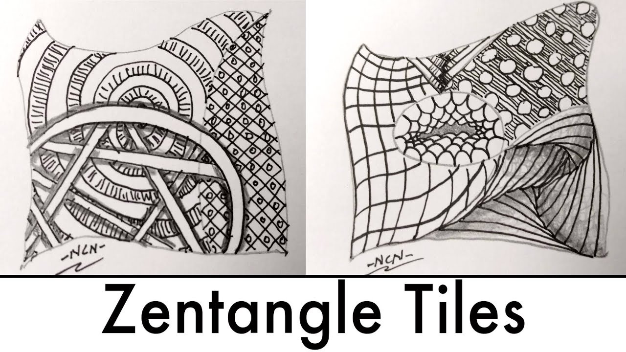 Doodling Zentangle Tiles in my Sketchbook