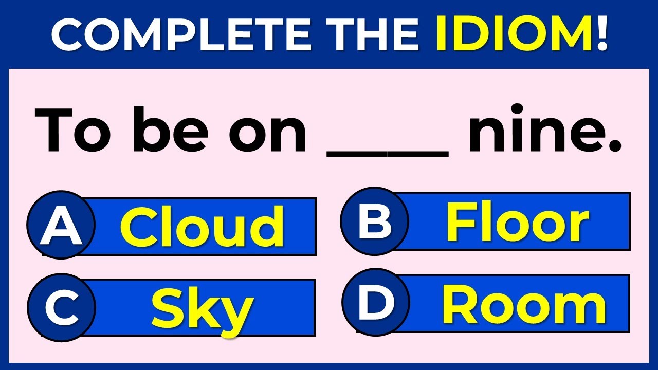 English Idioms Quiz | Only Experts Score 30/30!