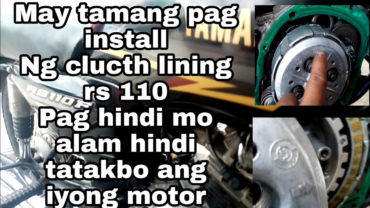 bagong lining pinalitan ayaw parin tumakbo, may tamang kabit lining ng yamaha rs 110