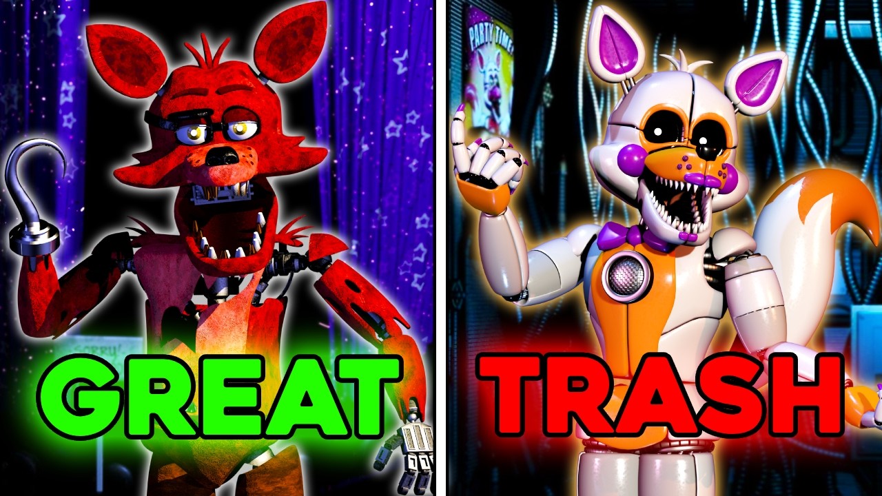 Wich Foxy Character is The BEST? (Ranking every FNAF Foxy Animatronic)