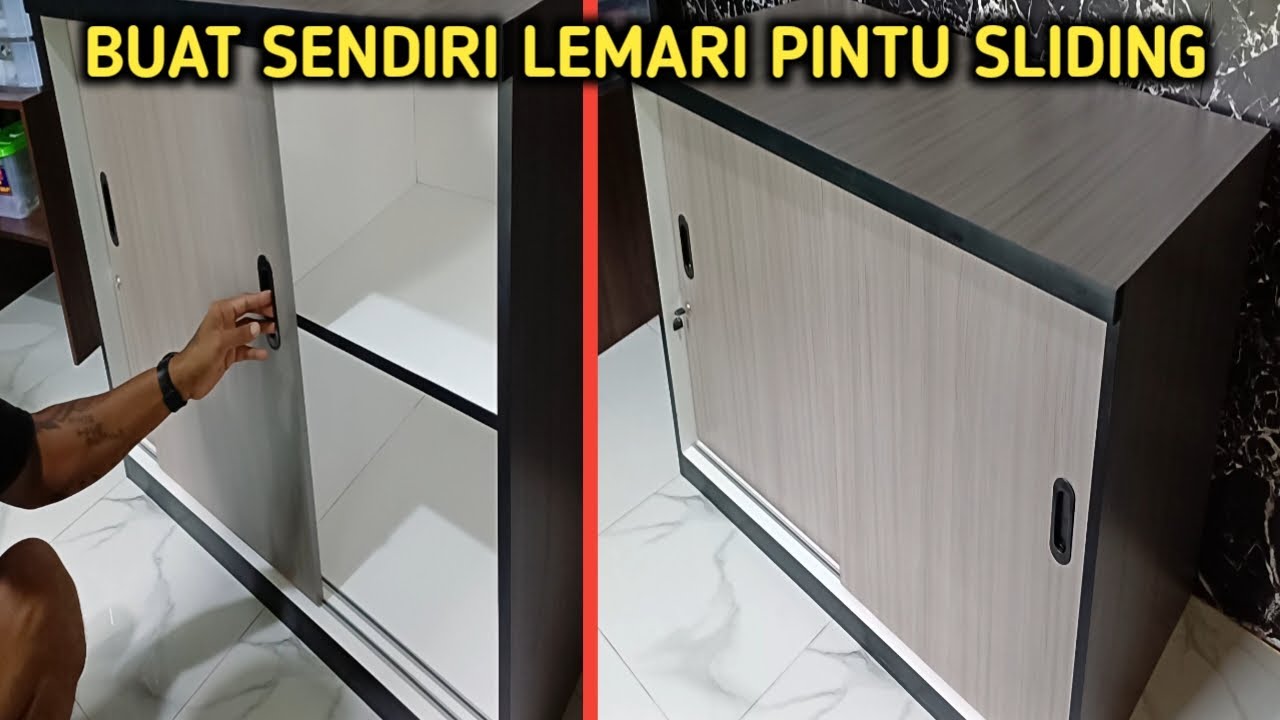 MEMBUAT SENDIRI LEMARI PINTU SLIDING LOW BUDGET TAPI BAGUS