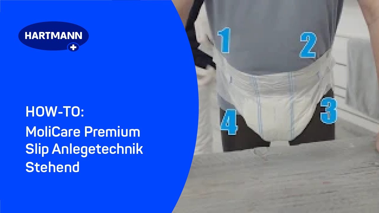 MoliCare Premium Slip Anlegetechnik | stehend