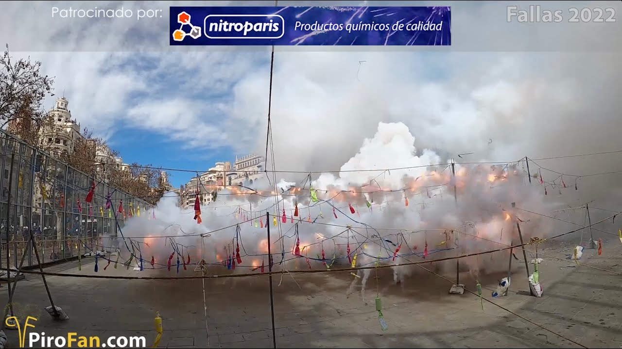 Pirotecnia del Mediterráneo - Mascletà 12 de Marzo Fallas 2022