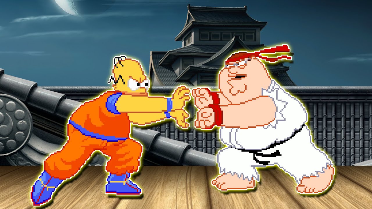 HOMER SIMPSON VS PETER GRIFFIN! EPIC MATCH!