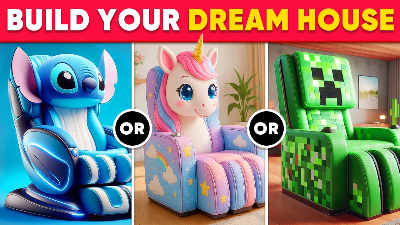 Would You Rather - Build Your Dream Mansion 🏡🌈🦄😱 Daily Quiz