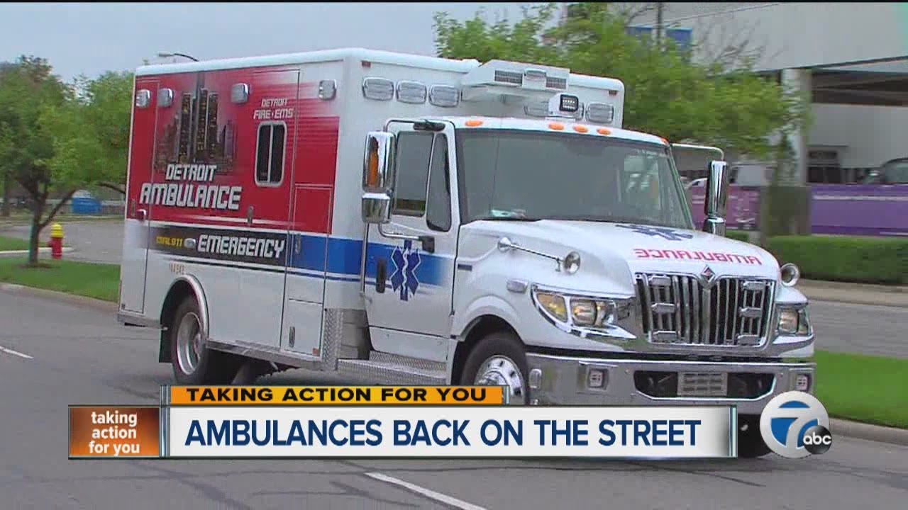 Ambulances back on the street in Detroit