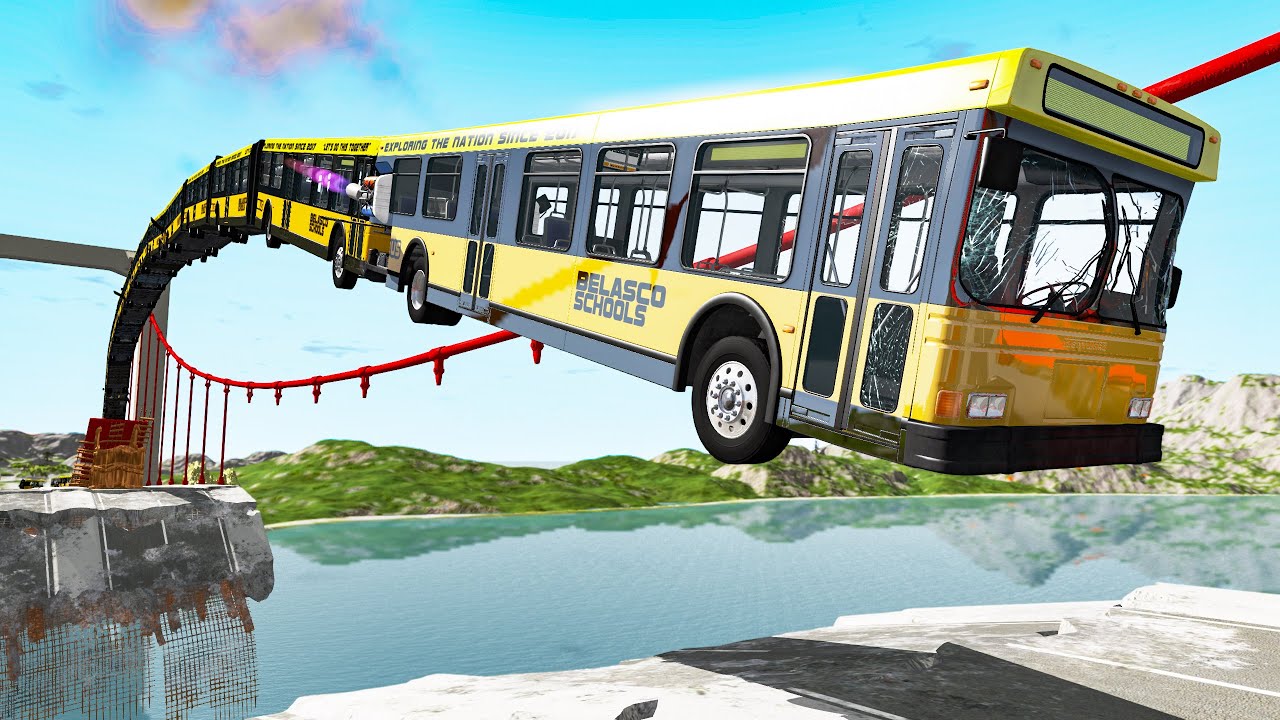 Articulated Bus Fails #2 - Beamng drive