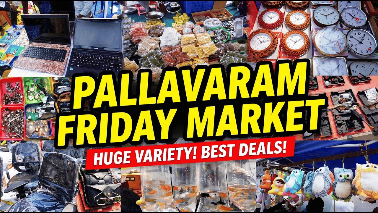 Pallavaram Friday Market Complete Guide with Prices 2026 | Rider Machine Vlogs