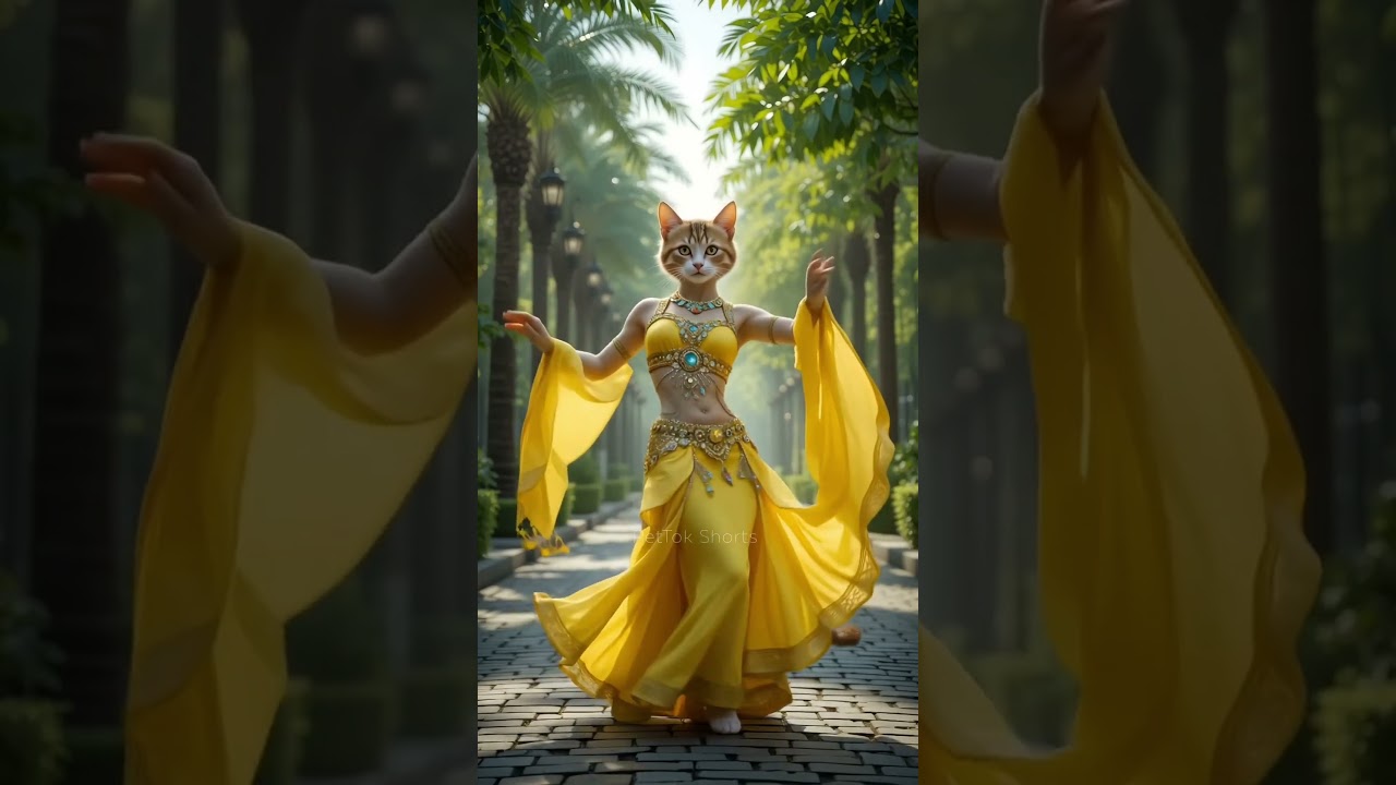 ❤️ Cat Belly Dance 😺 Billi Ke Thumke 👌 #trending #shorts #catvideos #catdance
