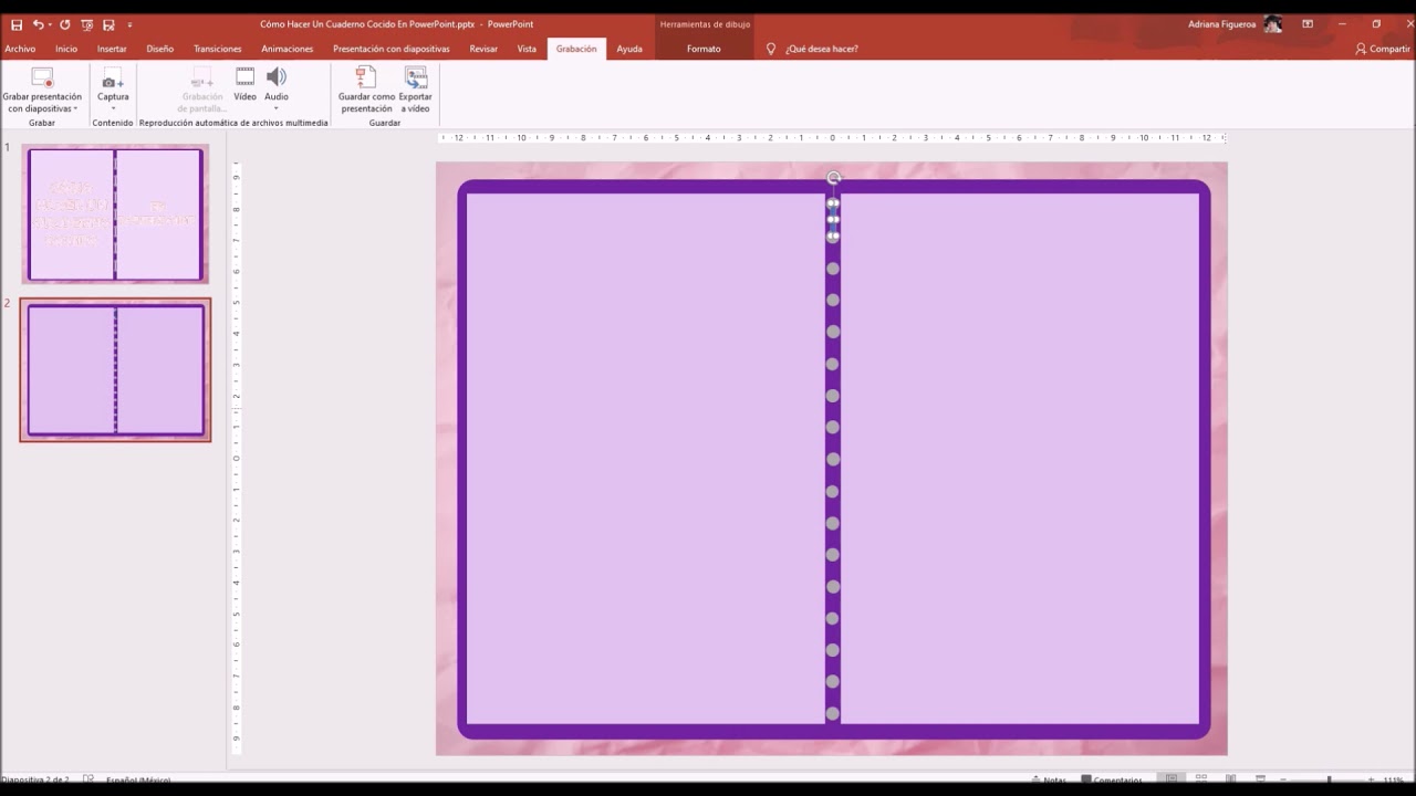 Cómo Hacer Un Cuaderno Cocido En PowerPoint.