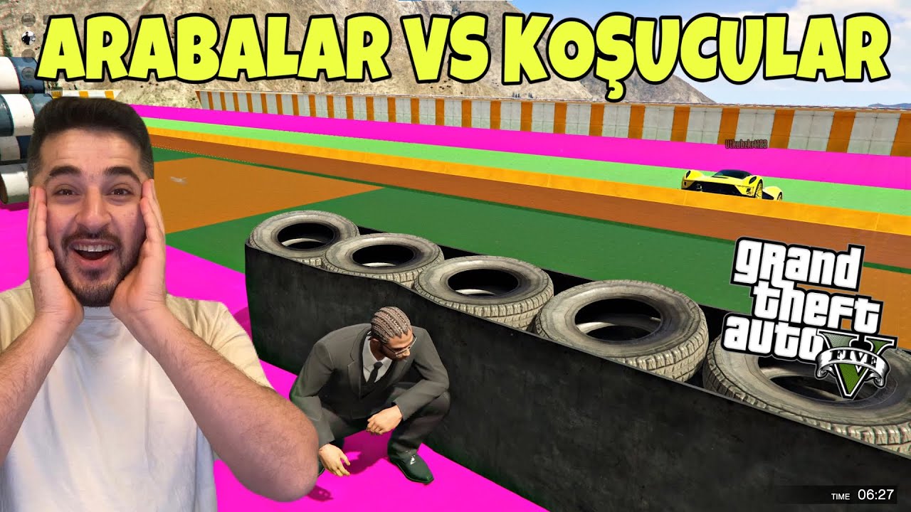 AŞIRI KOMİK ARABALAR VS  KOŞUCULAR OYNADIK, HAİNLİK YAPILDI! -GTA 5 ONLİNE