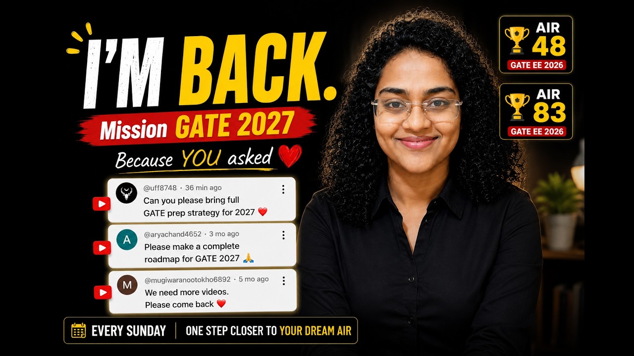 🚀 I&rsquo;m Back! Mission GATE 2027 Starts Today | AIR 48 & AIR 83
