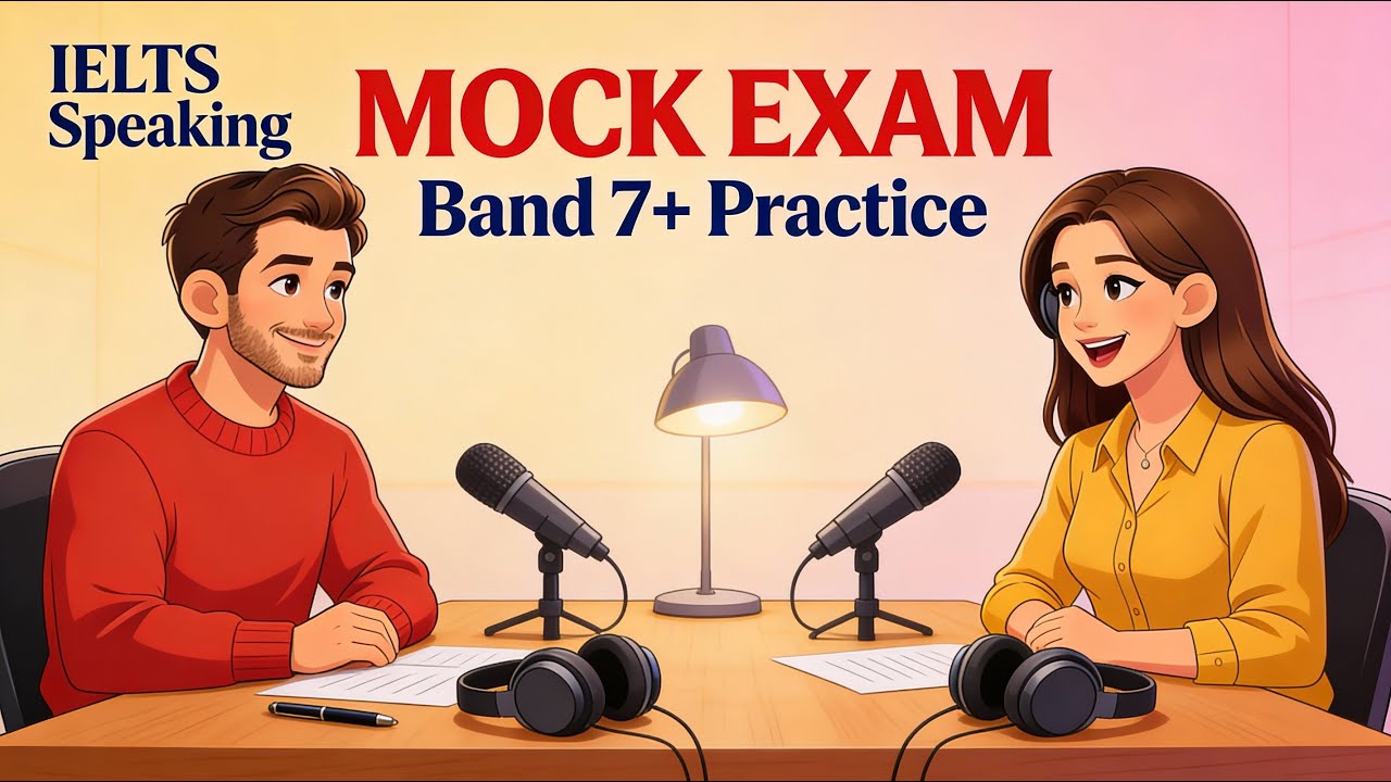 IELTS Speaking Mock Exam (Band 7+) | Real Test Practice with Emma & Alex