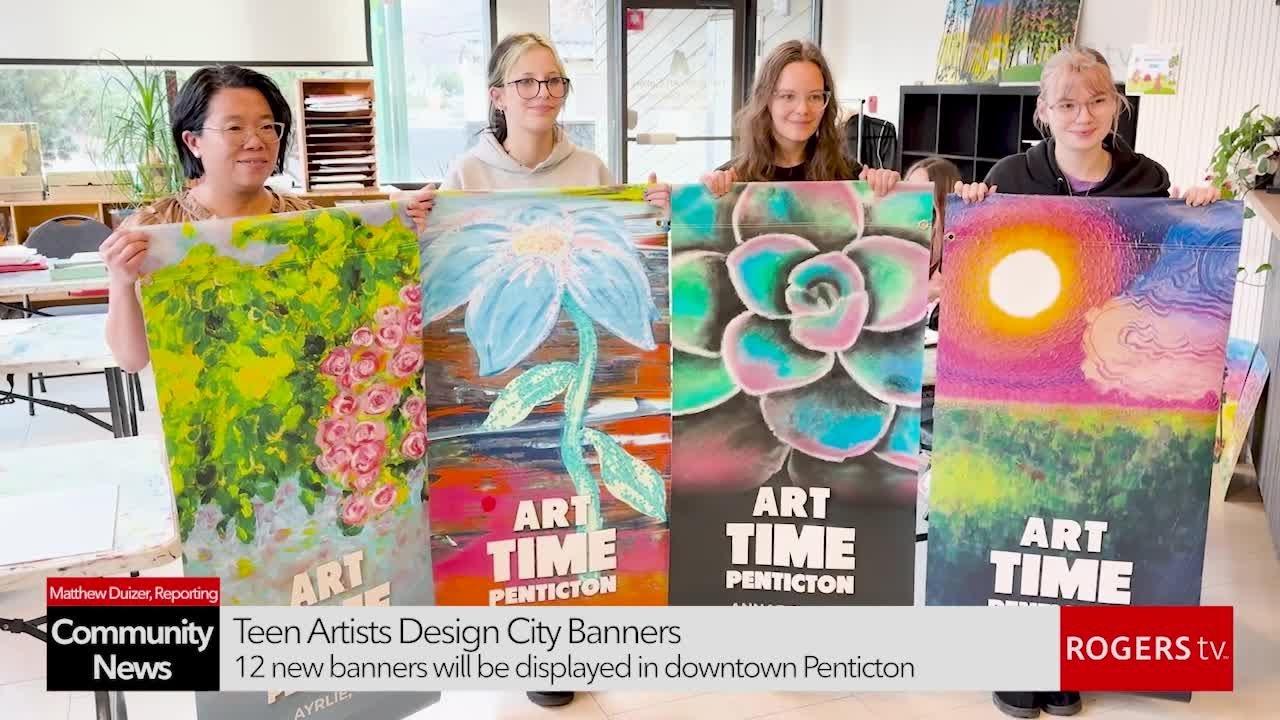 Youth Art Class Creates Art Time Banners | Rogers tv