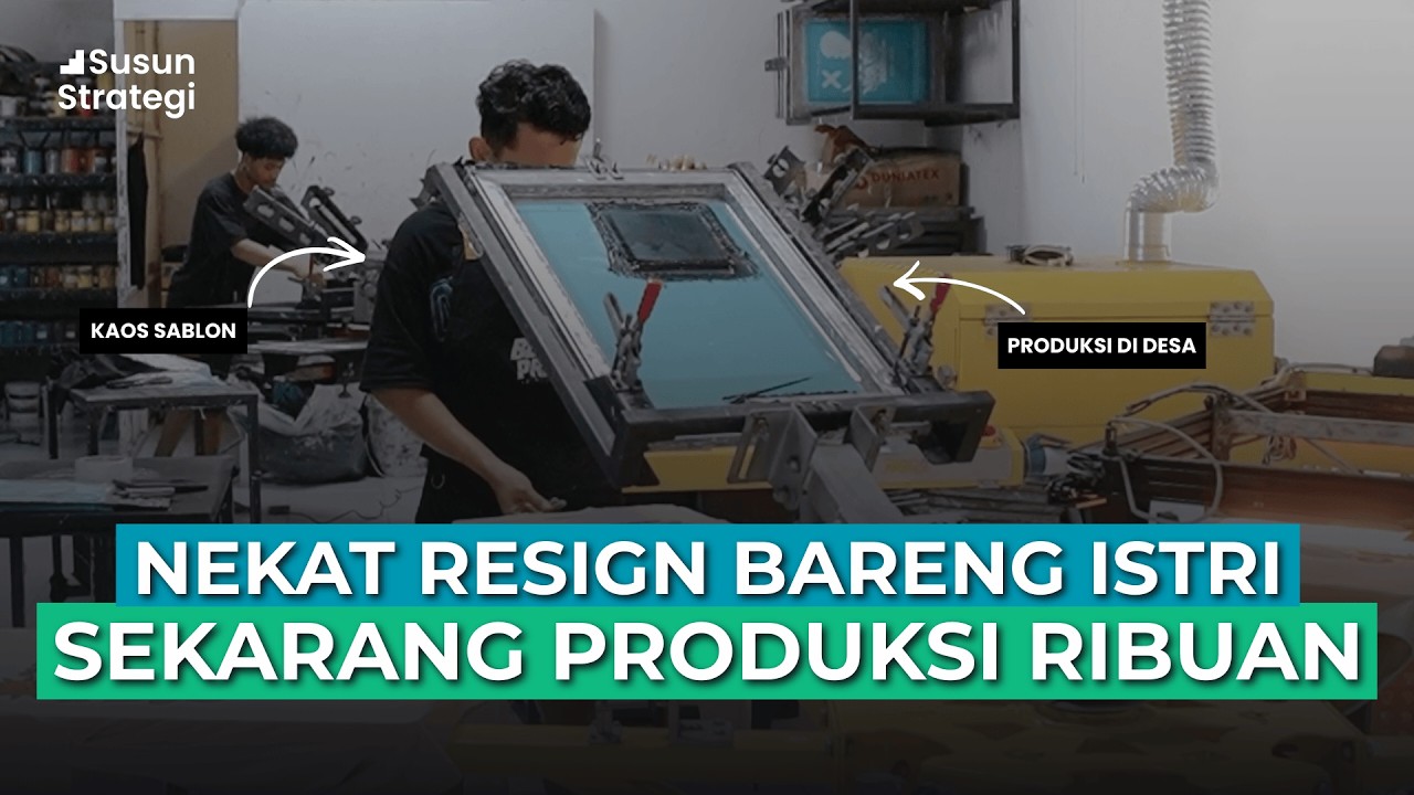 Usaha Sablon Kaos Rumahan di Pedesaan dari Modal Nekat Jual Rumah Kini Produksi Ribuan