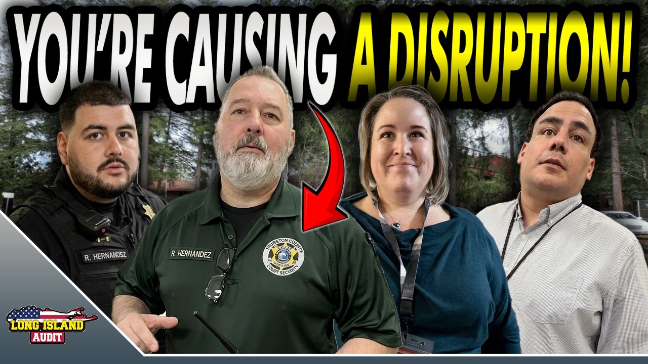 Court Officer FAILS To Intimidate Journalist - Does Walk Of Shame!