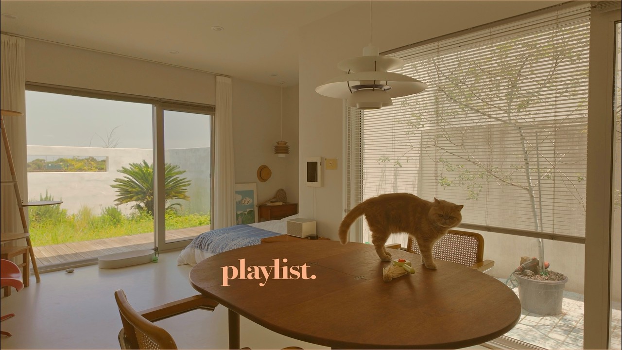 / Playlist / 🐈 포근포근 냥이와 시골집에서 듣는 몽글 플리 / comfortable music [4K]