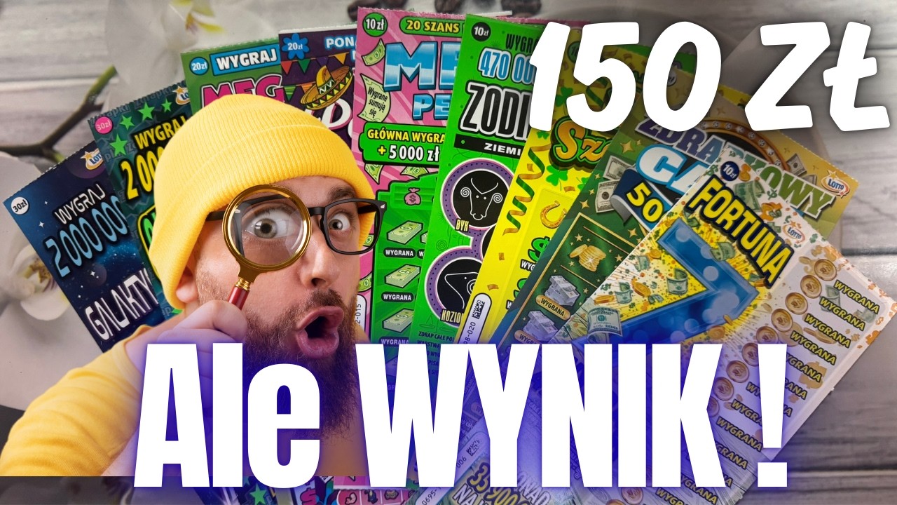🥳Zdrapki Lotto👉ZDRAPKI ZA 150 ZŁ🤩GRUBY MIX😍JESTEM W SZOKU🤩CO ZA WYNIK🥳SZOK🥳