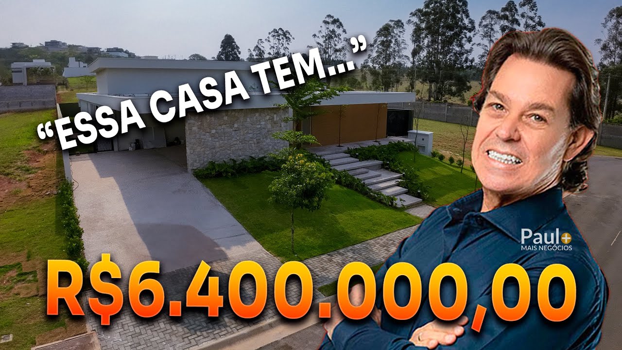 CASA TÉRREA INCRÍVEL NO CONDOMÍNIO ENTREVERDES R$6.400.000,00 COM ÁREA DE LAZER INCRÍVEL