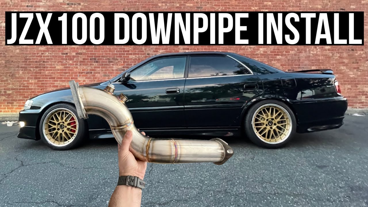 Установка даунпайпа Odysseyfab JZX100 Chaser