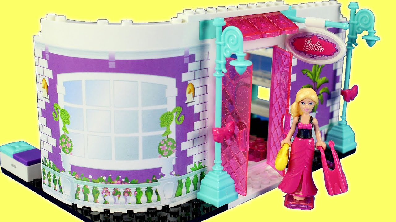 Barbie Fashion Boutique Shop Mega Bloks Building Set For Kids