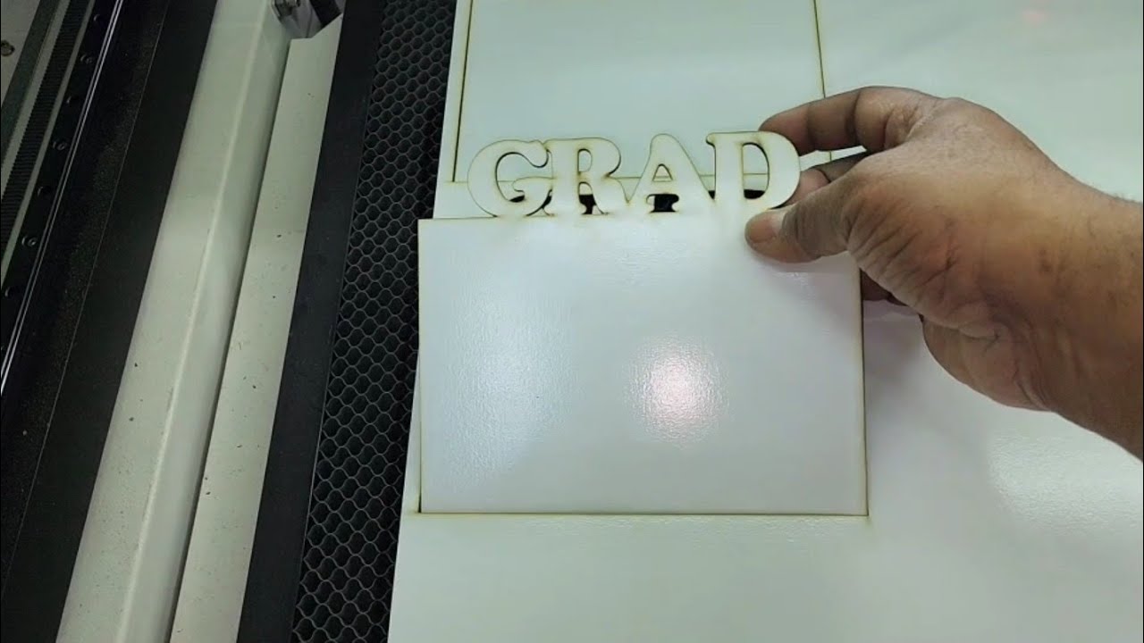 Cutting Sublimation Blanks out of White Board on 90W C02 Laser