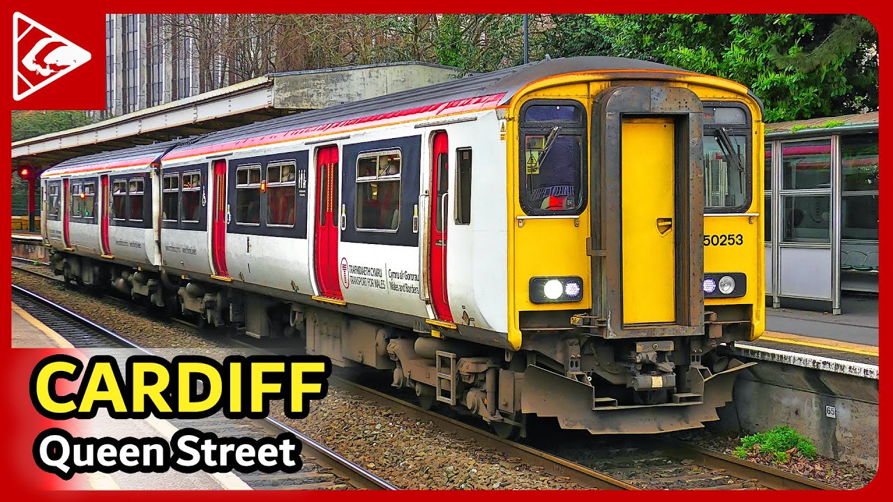 Trains at Cardiff Queen Street 25/03/2023