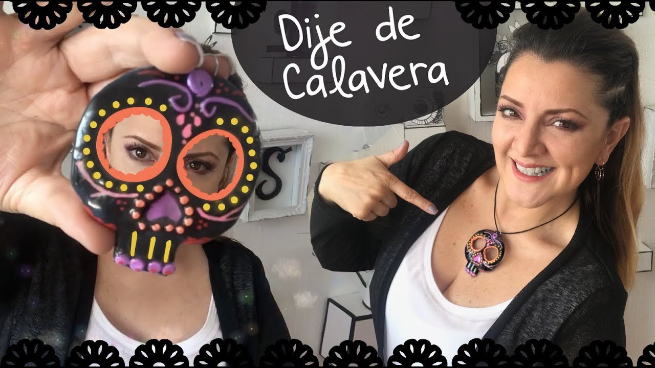 Dije de Calavera estilo Mexicano :: Skull Diy :: Chuladas Creativas Foamy Moldeable