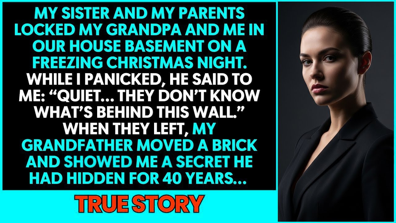 My Sister Locked Me and My Grandpa in the Basement. Then He Whispered, “Quiet… I Have a Secret…”