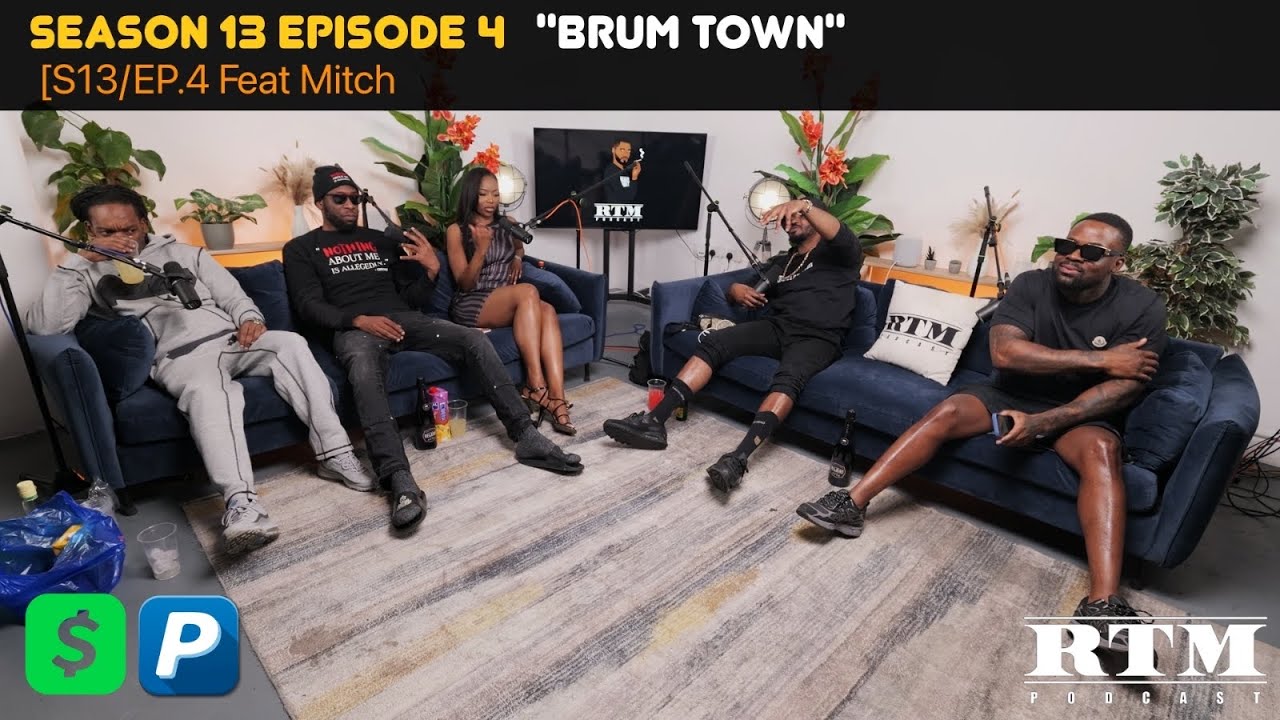 Mitch “A BIG UK RAPPER WAS HIDING IN THE CUPBOARD…”😳😱#FreeDaGuys🔓RTM Podcast Show S13 Ep4(Brum Town)