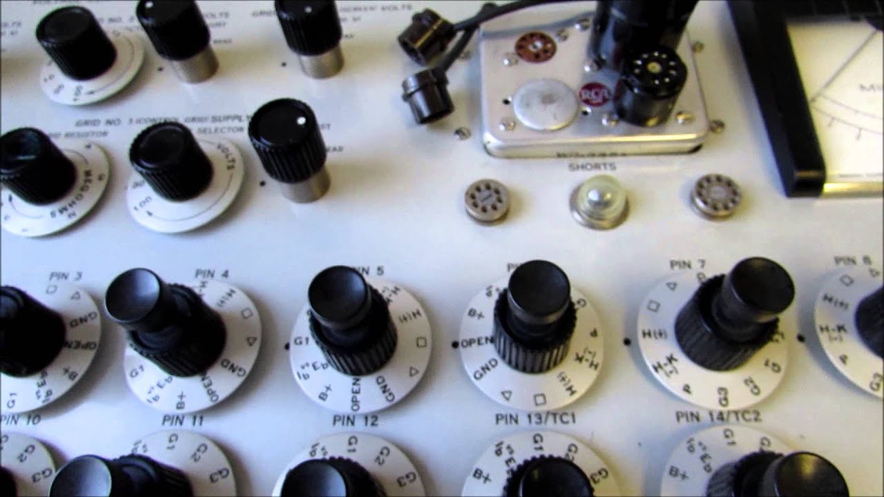 Testing Vacuum Tubes on the RCA WT-100A