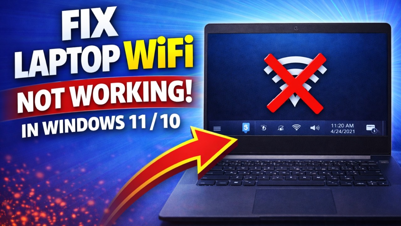 How to Fix Laptop WiFi Not Working in Windows 11/10 | WiFi Not Showing / Not Connecting Fix
